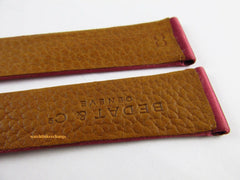 New Bedat & Co. 19mm Pink Silk Leather Strap OEM Short Size