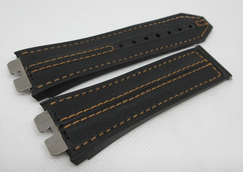 Hublot Big Bang Unico 27mm Black Orange Leather Rubber Strap OEM