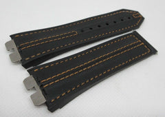 Hublot Big Bang Unico 27mm Black Orange Leather Rubber Strap OEM
