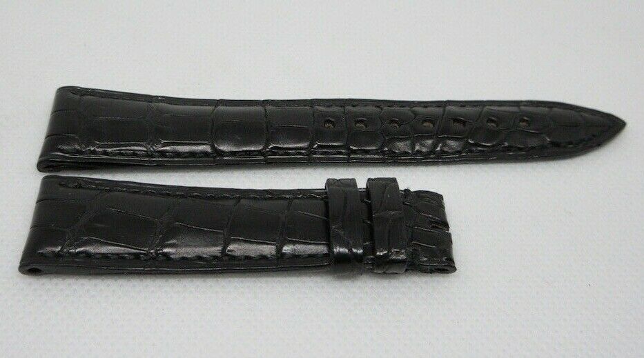 New Blancpain 18mm Black Alligator Strap OEM Genuine