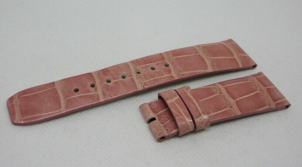 Baume Mercier 21mm Pink Alligator Strap Genuine OEM