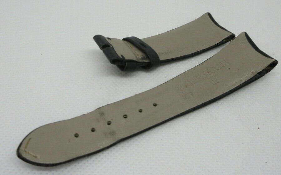 Audemars Piguet 20mm Satin Leather Strap Black OEM Genuine Fabric