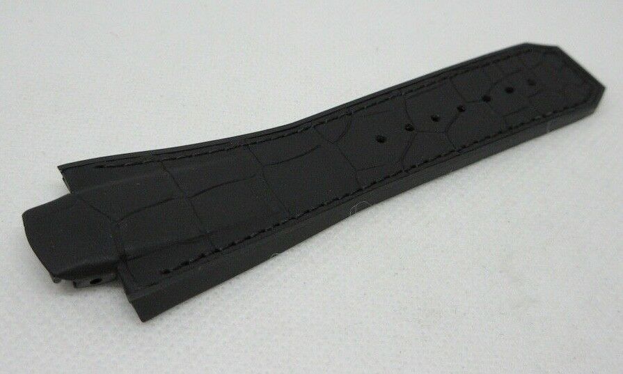 Girard Perregaux Sea Hawk Black Alligator Strap Rubber OEM Genuine 1 Piece