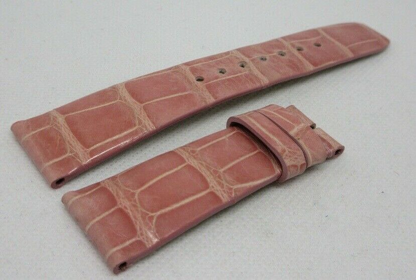 Baume Mercier 21mm Pink Alligator Strap Genuine OEM