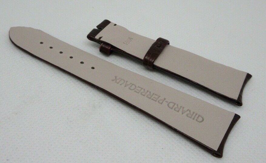 New Girard Perregaux 20mm Brown Alligator Strap OEM Genuine