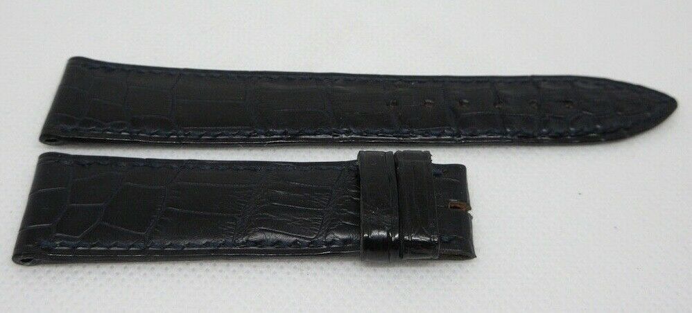 New Blancpain Blue Alligator Strap 19mm OEM Genuine