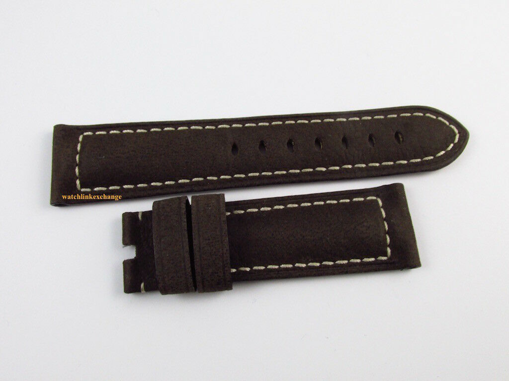 New Panerai 22mm Brown Buffalo Strap OEM