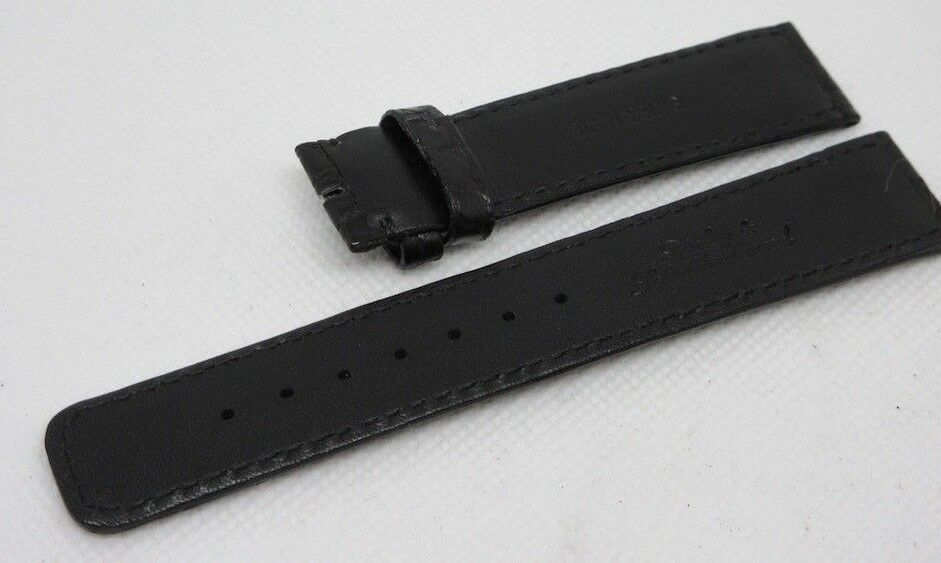 New Dubey Schaldenbrand 19mm Black Alligator Strap