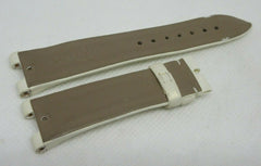 New Ulysse Nardin Strap Satin Leather 18mm OEM Genuine Beige Tan Fabric