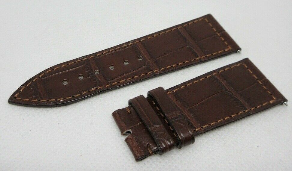 New Franck Muller 23mm Brown Alligator Strap OEM Short Size
