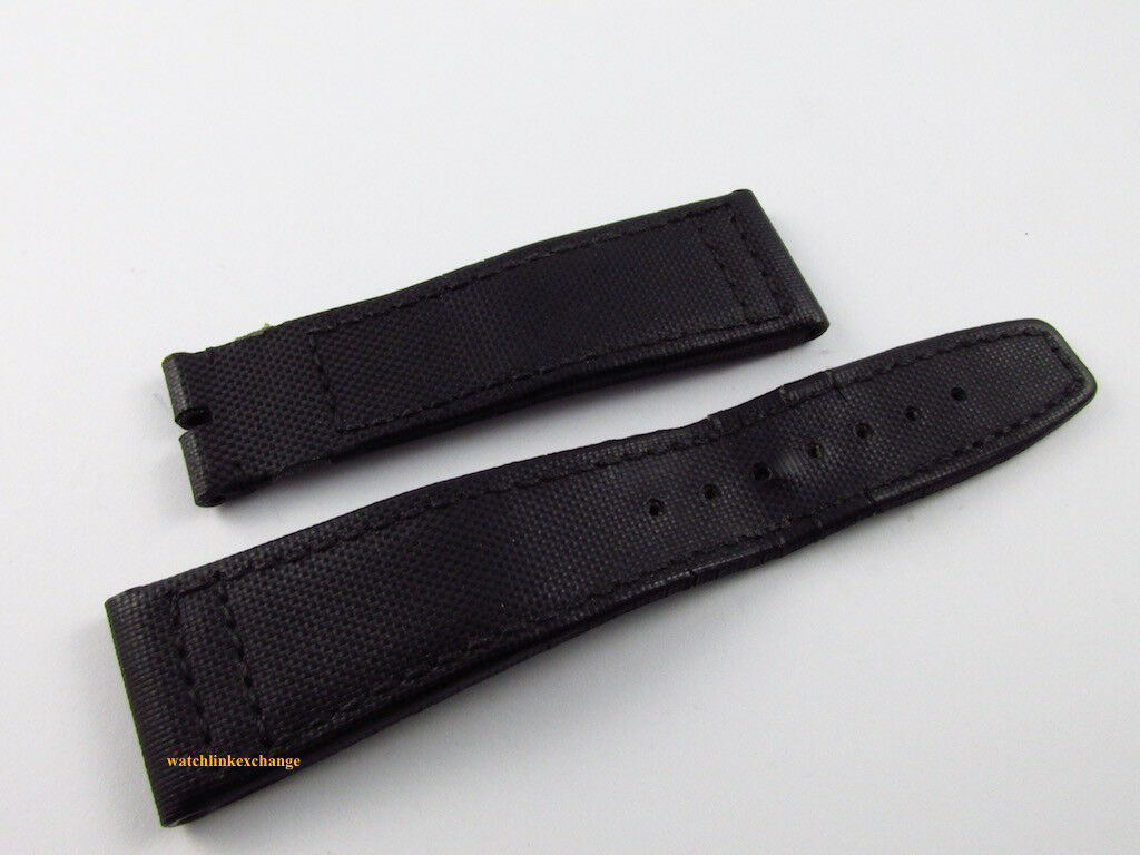 IWC Top Gun Pilot 22mm Black Kevlar Leather Strap