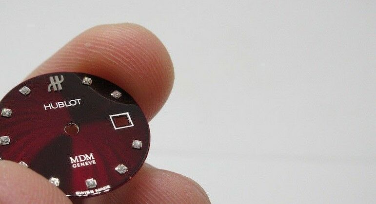 Hublot Red Diamond Dial 20mm OEM Burgundy for MDM