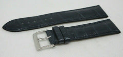 New Camille Fournet 21mm Blue Alligator Strap Genuine Steel Buckle Bag OEM Navy