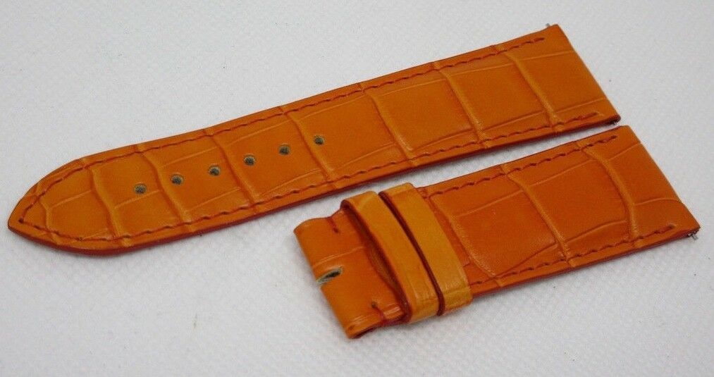 New Parmigiani 22mm Orange Alligator Strap OEM