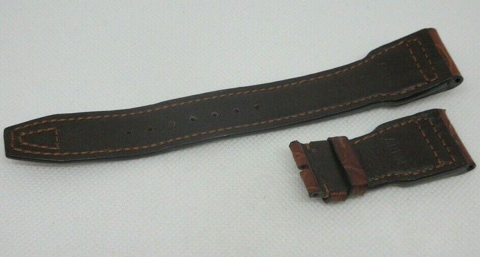 IWC Pilot 22mm Brown Alligator Strap for Deployant Buckle OEM Genuine