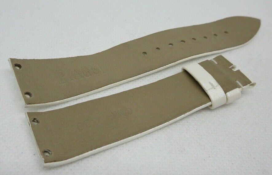 Piaget 20mm White Leather Strap OEM Genuine