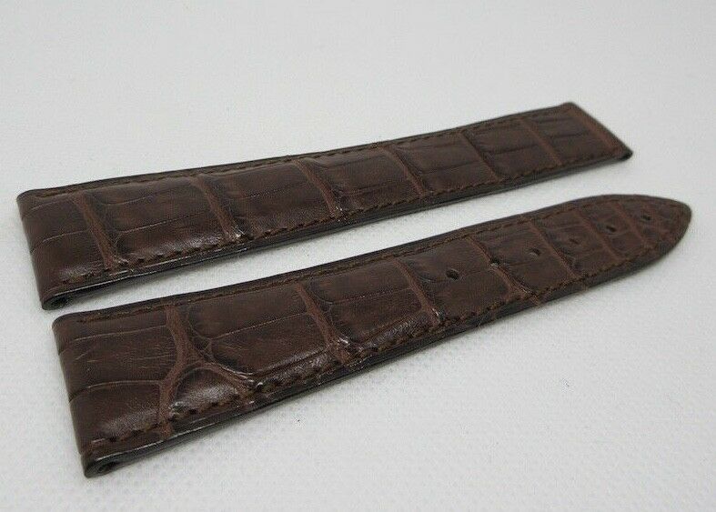 New Blancpain 22mm Brown Alligator Strap OEM Genuine XL