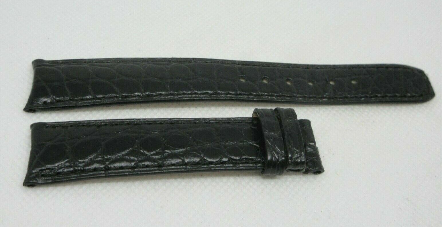 New Baume Mercier 18mm Black Alligator Strap OEM Genuine