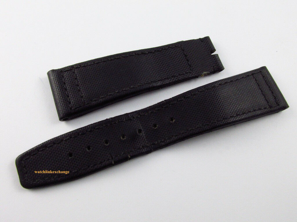 IWC Top Gun Pilot 22mm Black Kevlar Leather Strap