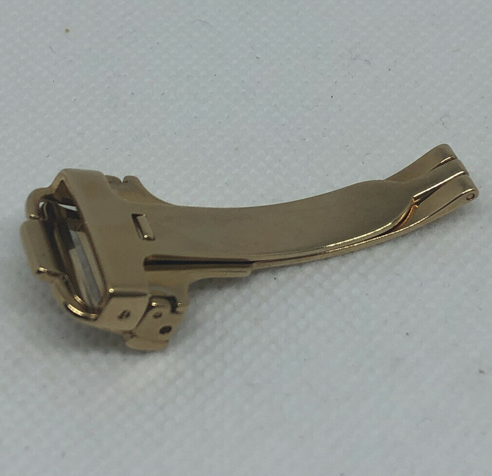 New Baume Mercier 16mm Gold Plated Stainless Steel Deployant Buckle OEM Genuine
