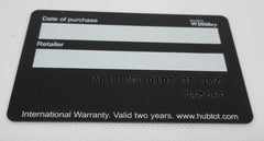 Hublot Big Bang Blank Warranty Card OEM Genuine