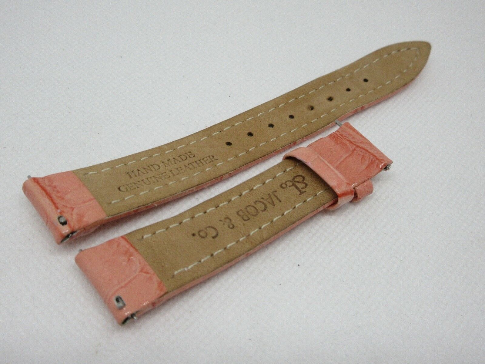 New Jacob & Co. 18mm Pink Alligator Strap Glossy OEM
