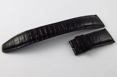 IWC 22mm Black Alligator Strap OEM for Deployant Buckle