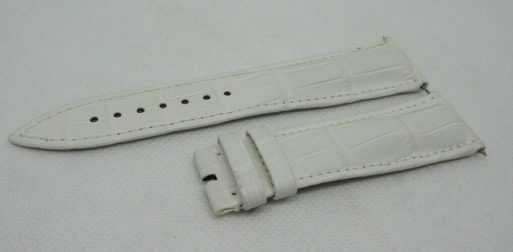 New Franck Muller 22mm White Alligator Strap OEM Genuine