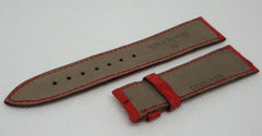 New Blancpain Red Ostrich Leather Strap 19mm OEM Genuine