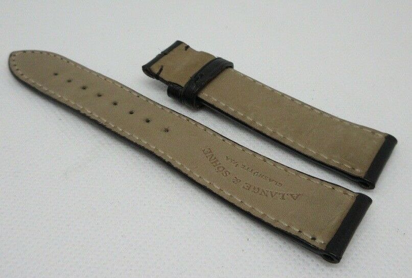 A. Lange & Sohne 19mm Black Leather Strap OEM