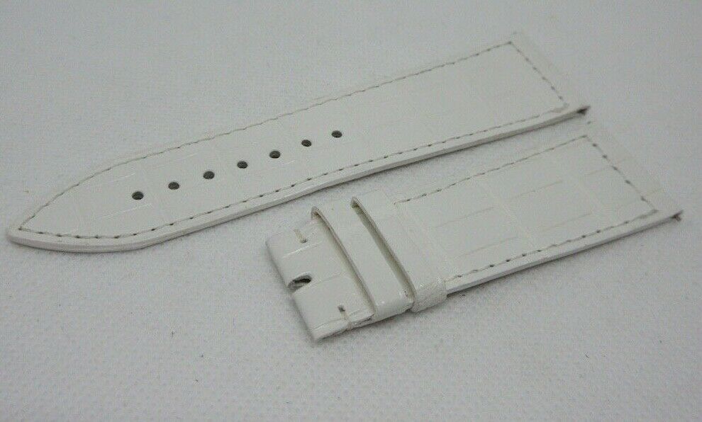 New Franck Muller Master Square 23mm White Alligator Strap 6002M