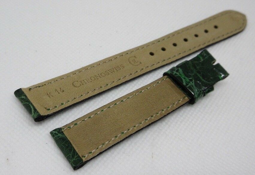 Chronoswiss 16mm Green Alligator Strap OEM