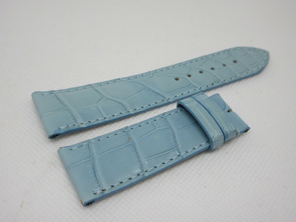 New Parmigiani 22mm Blue Alligator Strap OEM