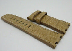 Camille Fournet 29mm Tan Alligator Strap for Audemars Piguet Royal Oak Offshore