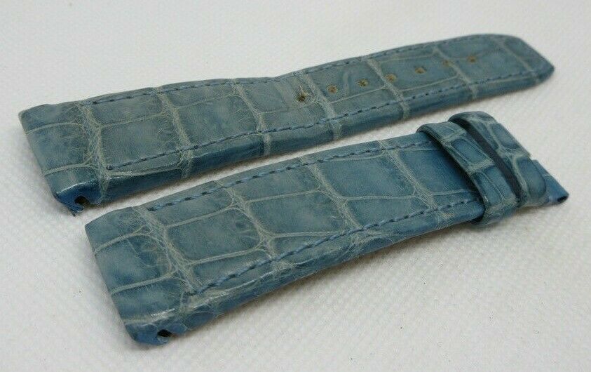 Baume Mercier 23mm Blue Alligator Strap OEM Genuine