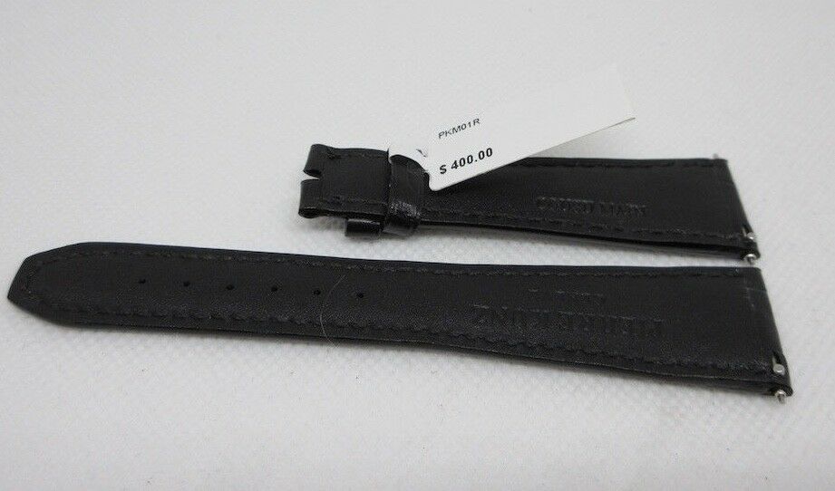 New Pierre Kunz 20mm Black Alligator Strap OEM