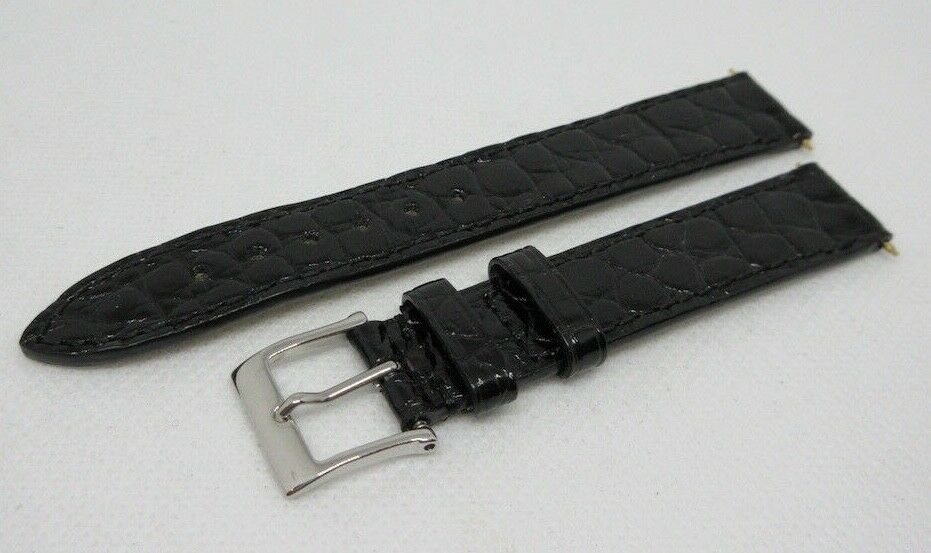 Chopard 15mm Black Alligator Strap OEM Glossy