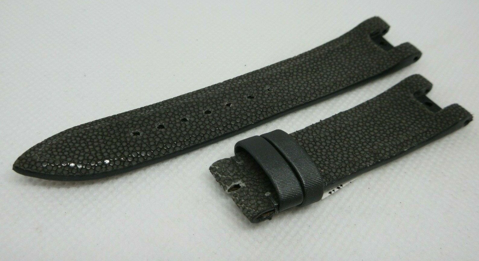 New Ulysse Nardin Strap Leather 18mm Sharkskin OEM Genuine Gray