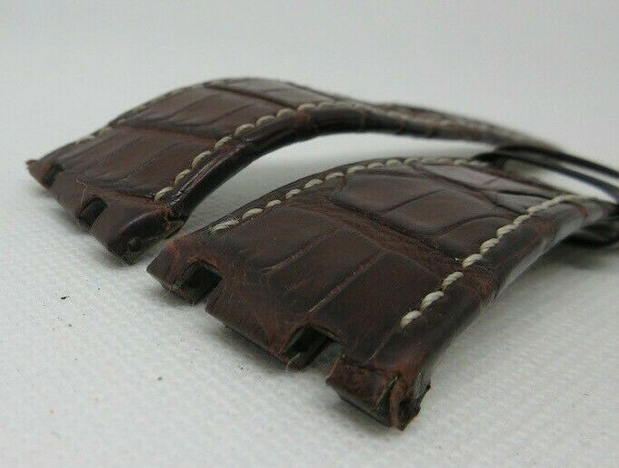 Audemars Piguet 28mm Brown Alligator Strap OEM Genuine for Royal Oak Offshore