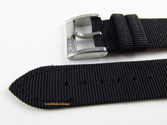 Bedat & Co. 14mm Black Silk Grosgrain Strap Stainless Steel Buckle OEM