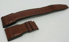 IWC Pilot 22mm Brown Alligator Strap for Deployant Buckle OEM Genuine