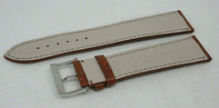 New Camille Fournet 21mm Brown Alligator Strap Genuine Steel Buckle Bag OEM