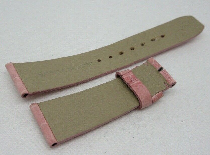 Baume Mercier 21mm Pink Alligator Strap OEM Genuine