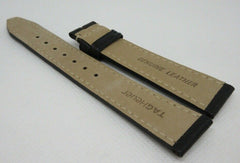 New Tag Heuer 18mm Black Leather Strap OEM