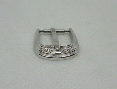 New Franck Muller 12mm 18k White Gold Diamond Tang Buckle OEM Genuine