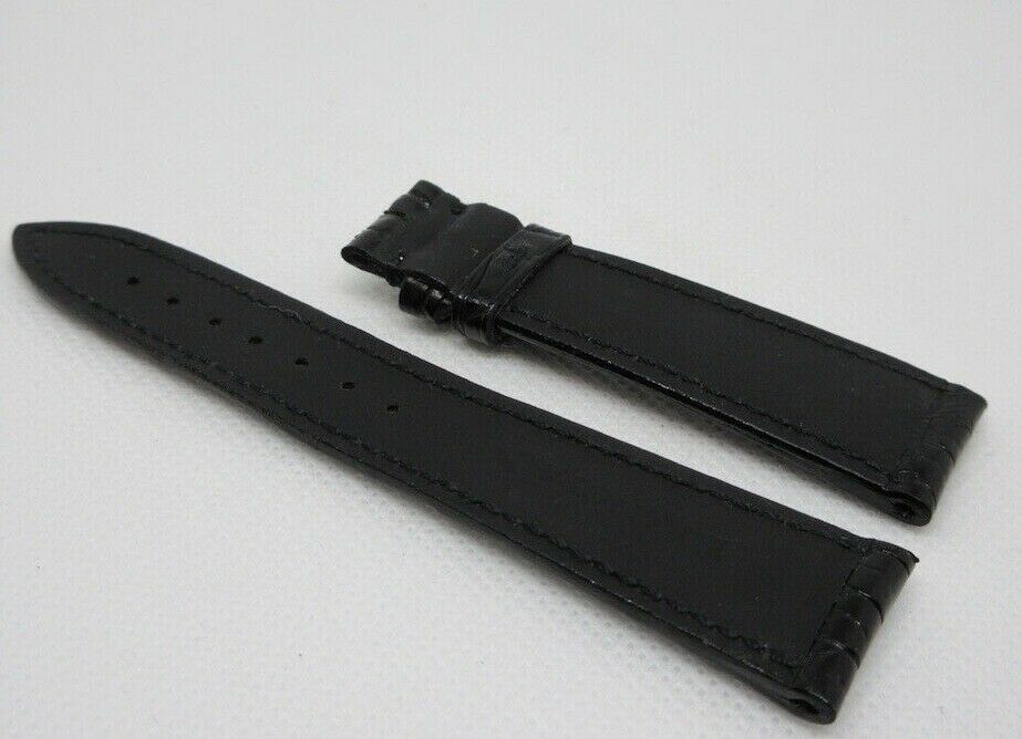 New Blancpain 18mm Black Alligator Strap OEM Genuine