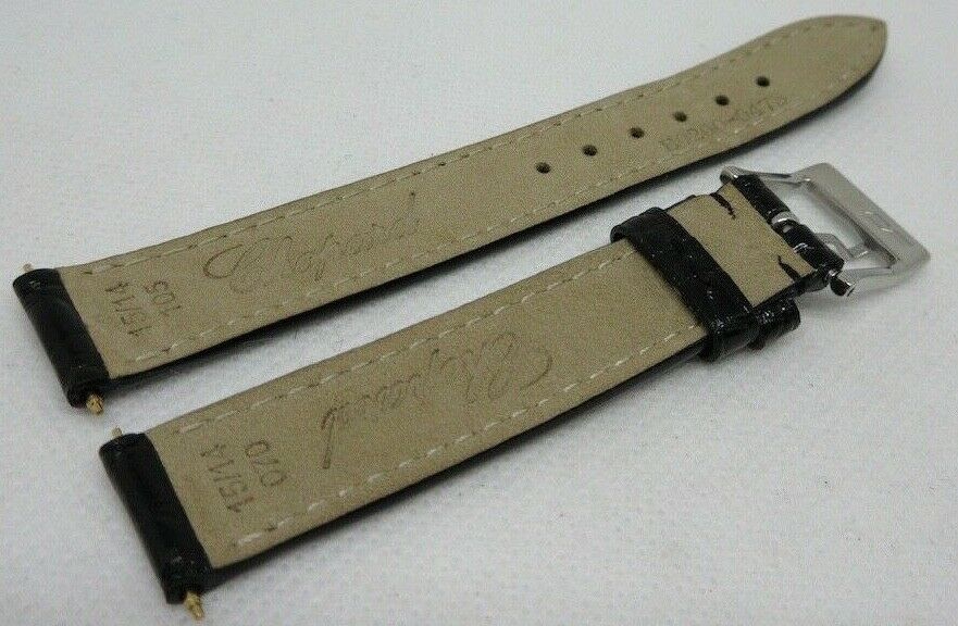 Chopard 15mm Black Alligator Strap OEM Glossy