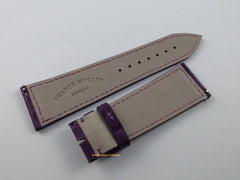 New Franck Muller Long Island 23mm Purple Alligator Strap OEM Bag