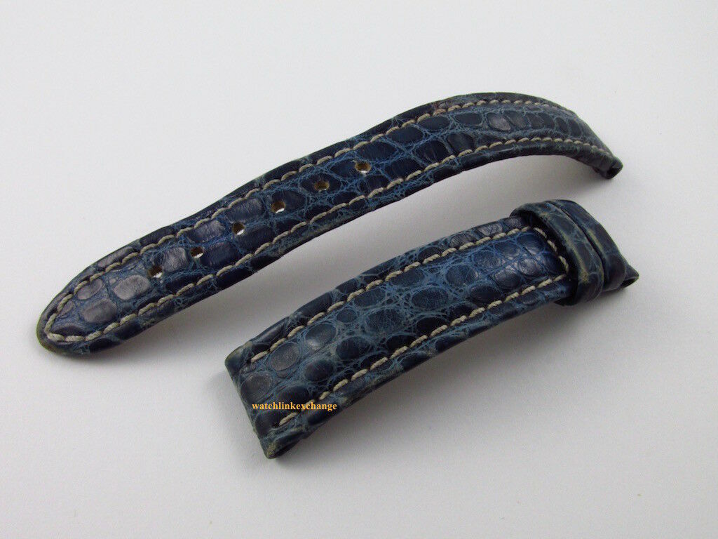 Breitling 15mm Blue Alligator Strap OEM