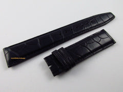 New IWC 20mm Navy Blue Alligator Strap OEM XL